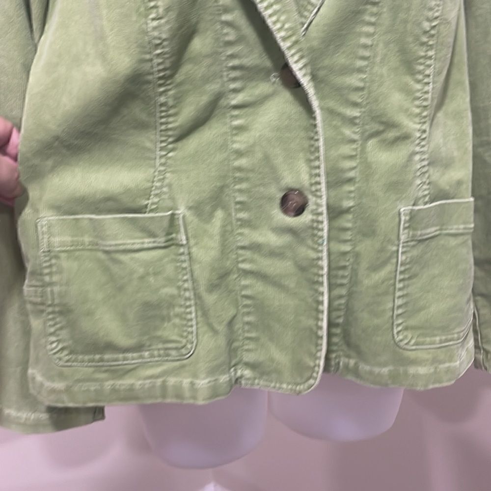 NWOT Style & Co. Green Corduroy Jacket.  Size M medium 8/10 - Picture 4 of 10